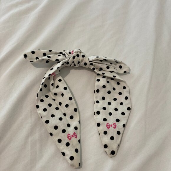 Polka Dot Bow Headband - Picture 2 of 2